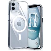 Babilden iPhone 11 İ&ccedil;in Kılıf Magsafe İle Uyumlu Şeffaf Sert Kristal Mika Sararmaz Telefon Kılıfı