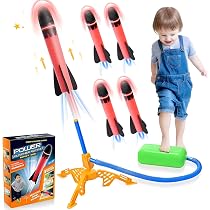 EKKONG Lanceur De Fusée, Fusée Stomp, Jouet Avec 3 Fusées En Mousse - 7