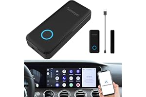 Sunweyer Android Auto Bezprzewodowy Adapter Plug & Play Auto Connect Bluetooth Przewodowy Android Auto na Bezprzewodowy Dongle Konwersja