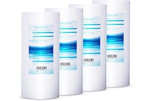 Geekpure Cartuccia filtrante per sedimenti in polipropilene PP da 4,5 pollici x 10 pollici, 5 micron (confezione da 4)