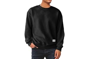 JMIERR Sweatshirt Herren Rundhals Langarm 2025 Winter Pullover für Männer Sweatshirts Loose Fit S-3XL