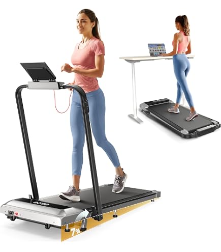 Tapis De Course Pliable NEXT 1500 PRO Your Move - 12 Km/h, Inclinaison 6%, Compact Pour Maison/Bureau - Châssis Renforcé, Support Tablette - 4