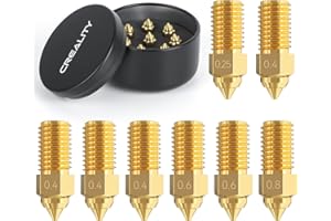 Creality Ender 3 V3 SE Ugelli 0,25 mm 0,4 mm 0,6 mm 0,8 mm 8 ugelli in ottone ad alta velocità 3D accessori per stampante 3D M6 ugello per Ender 3V3 SE e Ender 5 S1, Ender 7 3D