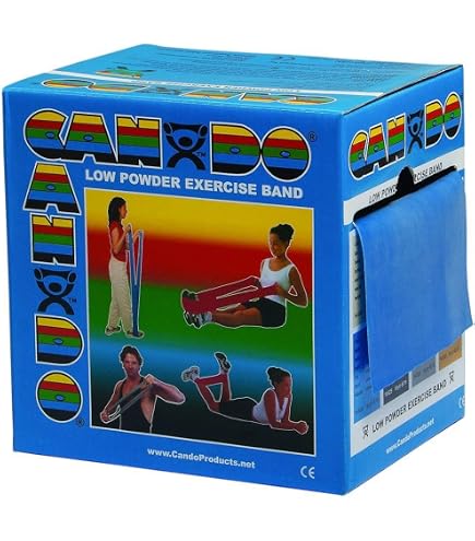 CanDo® Low Powder Exercise Band - 50 Yard Roll - Black - X-Heavy - Fabrication Enterprises 10-5225 EA - Betty Mills