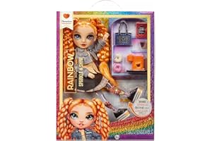 RAINBOW HIGH Sparkle and Shine - Clementine (Orange) - Poupée Mannequin de 28 cm avec des Paillettes Liquides dans Les Jambes, Secouez pour Les Voir Scintiller, Idéal pour Les Enfants de 4 à 12 Ans