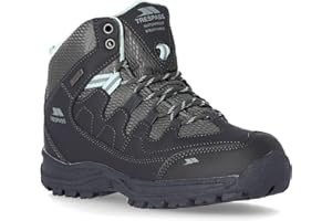 Trespass Womens Waterproof Walking Boots - Mid-Cut Ankle Hiking Boots, Breathable Women's Boots, Walking Shoes with Ankle Support Cushioning, Ladies Outdoor Trekking Boots