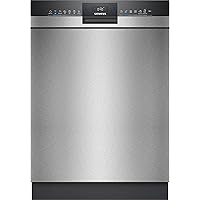 Siemens SN43HS10TE, iQ300 Smarter Geschirrspüler Unterbau, 60 cm breit, Besteckkorb, Edelstahl, angenehm leise dank iQdrive-M