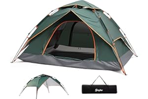 SayBe Draussen Camping 2-3 Personen wasserdicht Zelt Doppelschichtiges Pop Up Zelt