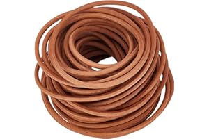 GORGECRAFT 10m*4mm Strisce di Vera Pelle di Mucca Corda Corda di Cuoio Intrecciata Piatta Filo Corda per Cinture Bracciali Collana Creazione di Gioielli Fai Da Te Artigianato Utensili Laboratorio Perù