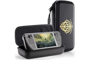 JOYHOOD Carrying Case fits Steam Deck, Protective Travel Carry Case, Hard Shell Storage Bag for Steam Deck Console/AC Adapter Charger/SD Cards and other Accessories, Gifts for Men (Adjustable)