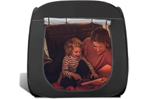 Yontwe 110CM Pop up Tente de Jeu pour Enfants,Jardin Cabane Enfant Tente Enfants Interieur Maison Enfant Exterieur pour Autisme, SPD avec Sac de Transport de Voyage