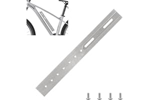 Varstrom Plaque adaptateur universelle pour batterie de vélo - Aluminium, Solution de montage pour batteries Downtube, Argenté, Électrique