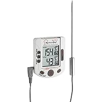 TFA Dostmann Küchen-Chef Duo-Therm Digitales Grill-Braten-/Ofenthermometer, Kerntemperaturkontrolle, Fleischthermometer…
