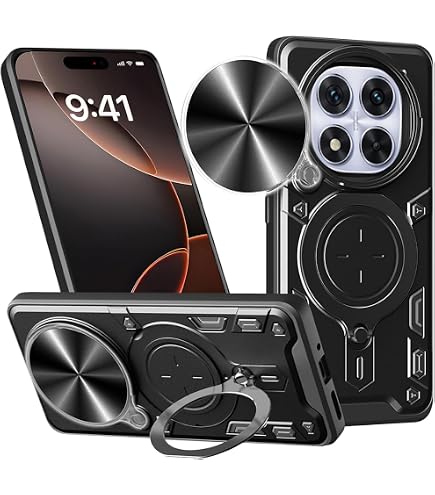 ESONG Cover Per Xiaomi 13 Con Protezione Militare | Include 2 Pellicole E Anello Magnetico | Nero