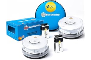 Garza GeoBlueShield49/Garza 2 Luces de Emergencia para Coches Homologada DGT v16 3.0 y Estuche I Batería Energizer 9V I Obligatoria en 2026 I Conectividad IoT hasta 2038 I En Colaboración, 2 Balizas