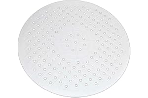 TGUS Spülbeckenmatte aus Gummi, Isolierkissen, rutschfest, Schutz gegen Trocknen, schnelles Entwässern (weiß, Größe: Typ rund)