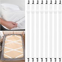 4 pezzi di fissaggio per lenzuolo regolabile, reggicalze, fascia elastica per lenzuolo, clip per cinghia, cuscino per divano, materasso, copertura per