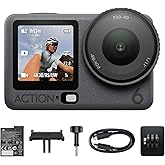 DJI Osmo Action 6 Standard Combo, Action Camera with 1/1.1" Square Sensor, Variable Aperture of f/2.0–f/4.0, Cold-Resistant, 