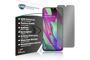 Slabo Blickschutzfolie für Samsung Galaxy A40 Sichtschutz Displayschutzfolie View Protection privacy Schwarz