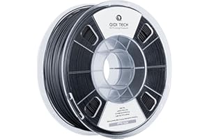 QIDI TECH Filament PETG-Tough, Filament Imprimante 3D PETG Résistant 1.75mm, Bobine de 1kg (2.2lbs), Adapté à l'impression à Grande Vitesse, Convient à la Plupart des Imprimantes 3D FDM, Noir