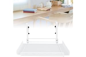 YUMILI Estante organizador debajo del escritorio, cesta de almacenamiento con abrazadera, bandeja de gestión de cables para enrutador de cables, regleta de alimentación, ahorro de espacio, accesorios