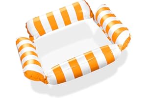 Balinco Materasso gonfiabile per piscina, amaca ad acqua con rete, materasso ad aria con 4 camere d'aria, poltrona per feste in piscina, giocattolo acquatico, accessorio per piscina per adulti e