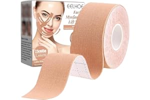 KYNLE Face Tape Viso Lifting,Cerotti Effetto Lifting Viso, Taping Viso Antirughe, per Uomini E Donne per Rassodare E Rassodare La Pelle (2,5 Cm * 5 M)