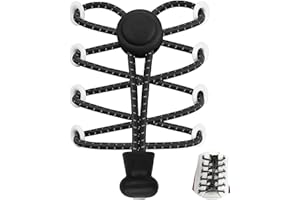 7STROBBS 2 PAIRS No Tie Trainers Laces Elastic Lock Shoelaces for Sport Running Hiking Walking, Easy Shoe Lace for Adults Kids 100CM