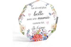 RATIFYALE Cadeau Mamie Cadeau Fete des Meres Original Idee Cadeau Mamie Acryliques Cadeau Grand Mere Cadeau Fete des Grand Meres Cadeau Anniversaire Mamie Cadeau pour Mamie Idee Cadeau Femme Cadeau Noël Mamie