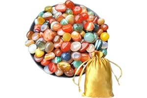Zyiphor 500g Edelstein Mix für Kinder 15-20 mm Halbedelsteine Mischung Bunt Trommelsteine Glückssteine für Dekoration, Edelsteinspiel zur Schatzsuche, Kindergeburtstag