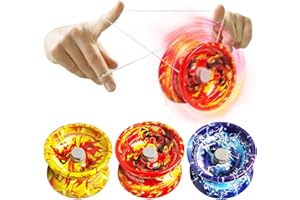 MaNeaz 3 Stück Graffiti Yoyo Kinder Yoyo Profi Professionelles Für Kinder Responsive Aluminium Yoyo Für Kinder Jojo Mit Leerlauf Und Kugellager Für Anfänger Und Professionelle Spieler