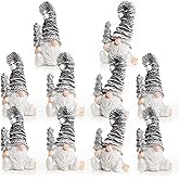 Logbuch-Verlag 16787, 16788, 16789 Christmas Gnome Figurines Gold and Silver Glittering