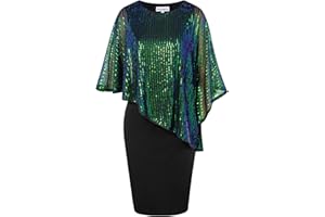 Hanna Nikole Femmes Plus Size Cape Robe en Mousseline de Soie Robes Formelles Robe de Cocktail élégante avec Superposition