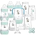 MAM Easy Start Self Sterilising Anti Colic Starter Set, Newborn Bottle Set and Soother, Newborn Essentials, Blue (Designs May Vary)