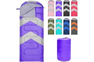 Zusentee Saco de Dormir Adultos Ultraligero Compacto, 3-4 Estaciones-Ligero Saco de Dormir Invierno Niños Impermeable para Camping y Senderismo