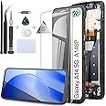 RongZy LCD Display for Samsung Galaxy A14 5G A146U / A146P Touchscreen and LCD Screen Replacement with Repair Tools Kit (Black with Frame)