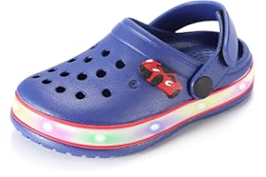 VIYEAR Kinder Jungen Mädchen LED Clogs Süße leichte Sommer Hausschuhe Garden Beach Sandalen