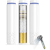 MEKO 3 Pack Replacement Hand Shower Filter 15 Layer Hard Water | Compatible with B0CGHXYM1Y and B0D3V9W5P5, Only for MEKO Han
