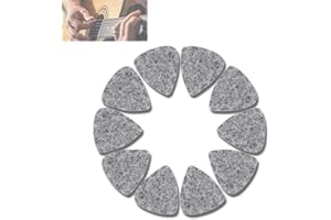Vbest life Music Felt Plectrums Ukulele Guitar Plectrum Wool Felt 3 mm Plectrums Black Grey Instrument Accessories (Grey)