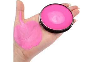HISUNBEN Peinture du Visage , Fournitures professionnelles de maquillage à base d'eau pour adultes, enfants et SFX- classique (30gm)-rose
