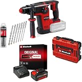 Einhell TP-HD 18/26 Li BL Ak&uuml;l&uuml; Kırıcı Delici Seti (4,0 Ah Ak&uuml; ve Şarj Cihazı, 7 Par&ccedil;a U&ccedil; Seti Dahildir)