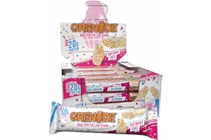 ‎GRENADE Grenade Proteinreicher, Zuckerarmer Riegel – Birthday Cake, 12 x 60 g