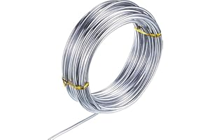 NEPAK 10m x 3mm Aluminum Wire for Jewelry Craft Diy Aluminum Craft Wire