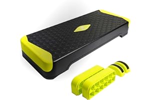 BILDER - Step per Allenamento Aerobico e di Equilibro, Stepper Fitness Casa e Palestra Antiscivolo, Altezza Regolabile - Migliora Forza e Coordinazione, Capacità di Carico