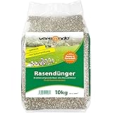Herbstdünger mit Langzeitwirkung versando Rasendünger 10kg für ca. 300m² sattgrünen Rasen, ganzjährig - ohne Moos und Unkraut