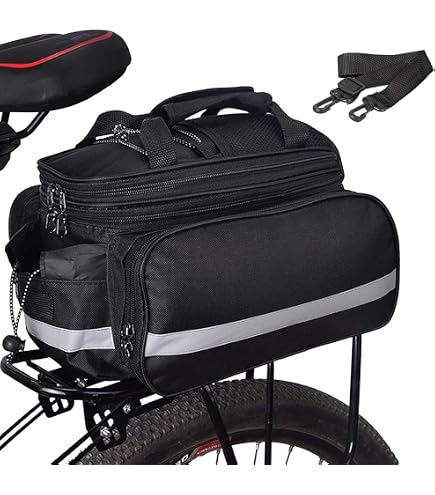KEMIMOTO Sac de Porte-Bagages Arrière pour Vélo 20L Capacité Sac de KEMIMOTO Sac de Porte-Bagages Arrière pour Vélo 20L Capacité Sac de