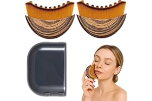 JAZRVR 2 Stück Trockenbürste, Gesichtsbürste Set, Lymphkonturen-Gesichtsbürste für Lymphdrainage-Massage, Sanfte Gesichtsreinigung und Müdigkeitslinderung, Ideal für tägliche Pflege und Reisen