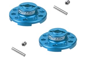 TOOMOD CW-01 Aluminum Rear Wheel Adapter/Connector Hub for Tamiya CW01 Lunch Box Chassis Upgrade Parts (Blue)