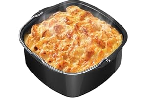 Générique Moule À Gâteau Air Fryer - 17.5x17.5x7cm À Gâteau Carré AntiadhéSif, Acier Et Aluminium De Qualité Alimentaire, Moule Individuel Soufflé Friteuse À Air, Accessoire Airs Fryer
