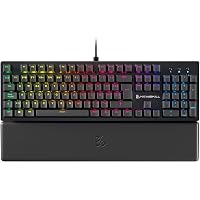 Newskill Serike V2 Blanco Tastiera Meccanica Gaming, Switch Red Hot-Swap, Poggiapolsi Magnetico, RGB